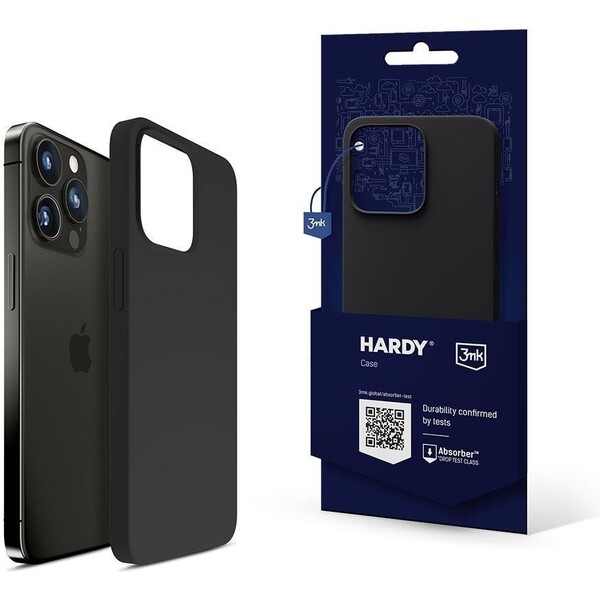 3mk Hardy Silicone MagCase kryt Apple iPhone 16 Pro grafitový