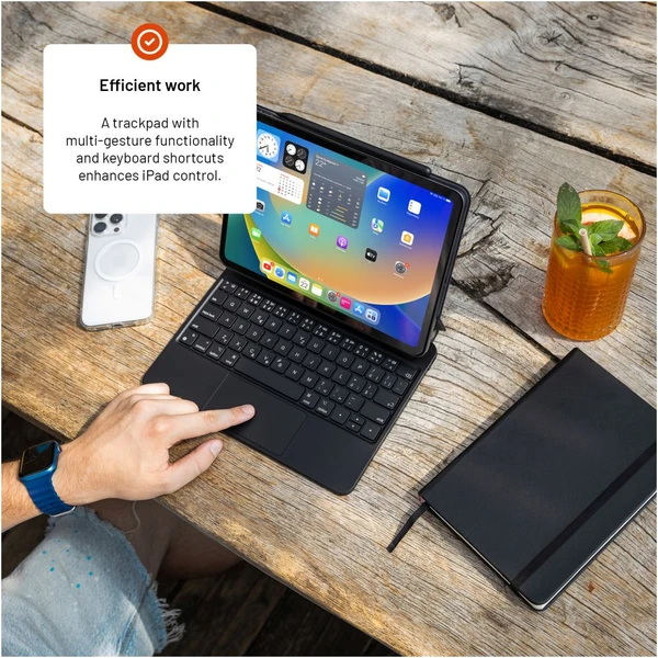 FIXED Typee pouzdro s bezdrátovou klávesnicí iPad Pro 11" (18-22)/iPad Air 11" (20-26), EN, černá - Pouzdra s klávesnicí - Obrázek 871e716c79fc4fbca6f2abdfd0e0b0cf