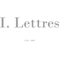 I. Lettres - E-kniha