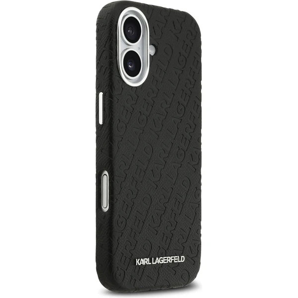 Karl Lagerfeld Grained PU Repeated Logo MagSafe kryt iPhone 17 černý - Pouzdra - Obrázek 873a48297cf34ca6bccf64916eb86b7c