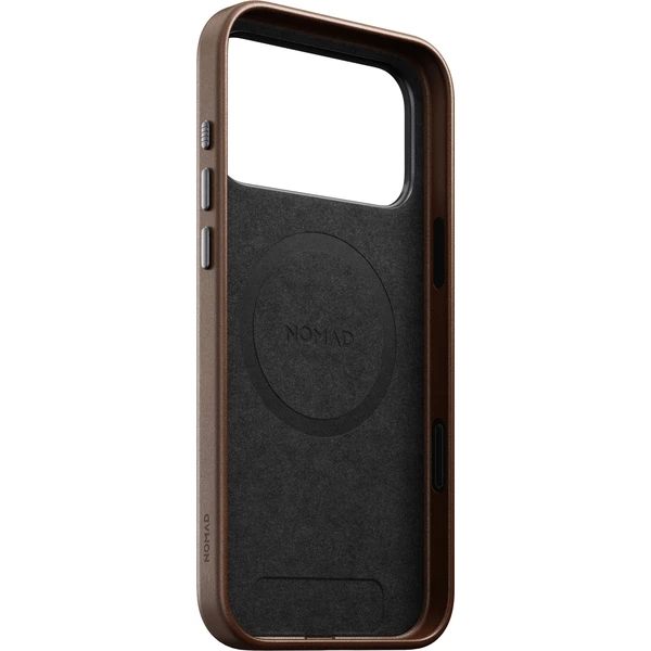 Nomad Traditional Leather MagSafe kožený kryt iPhone 18 Pro Max Brown - Pouzdra - Obrázek 87425dcfbe444e9686c671e6afcc8b06