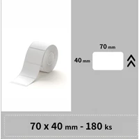 Niimbot štítky RP 70x40mm 180ks pro B3S bílé - Pásky pro štítkovače