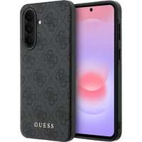 Guess PU 4G Metal Classic Logo kryt Samsung Galaxy A37 šedý - Pouzdra