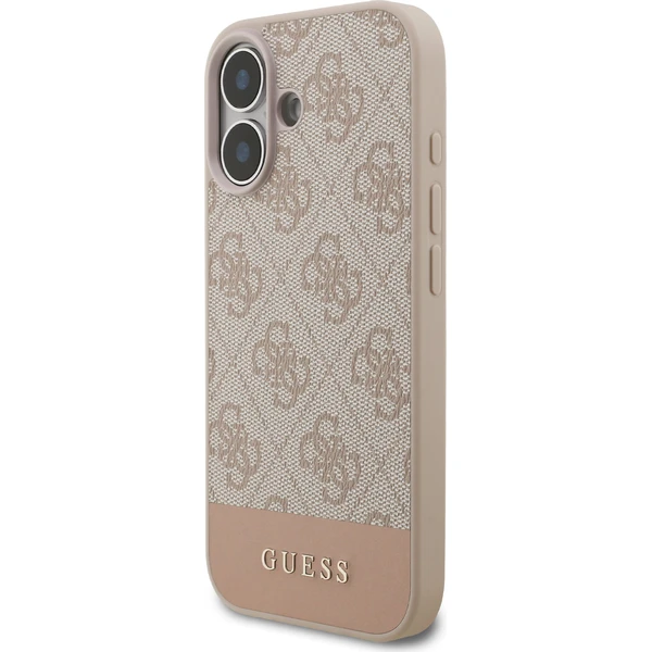 Guess PU 4G Stripe Zadní Kryt pro iPhone 17 růžový - Pouzdra - Obrázek 87729a5a5f91486bb30876435a7ff069