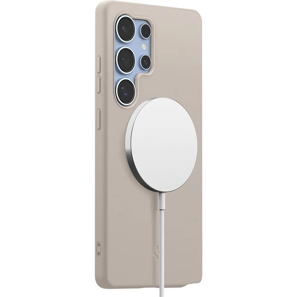 Spigen Silicone Fit MagSafe kryt Samsung Galaxy S25 Ultra přírodní titan - Pouzdra - Obrázek 87989500c445483ba243c0f533c812e6