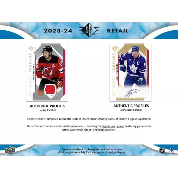 Hokejové karty 2023-24 Upper Deck SP Hockey Blaster Box - Hokejové karty - Obrázek 87IB000N01