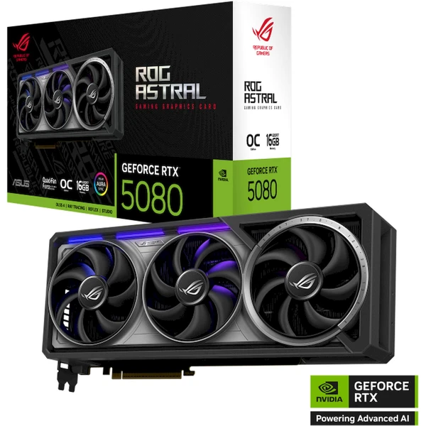 ASUS ROG Astral NVIDIA GeForce RTX 5080 16GB GDDR7 OC - Grafické karty - Obrázek 87JB000O01