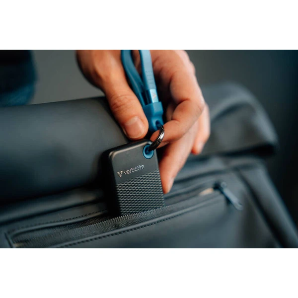 Verbatim Pocket SSD 1TB USB-C černá/modrá - SSD disky - Obrázek 87JD000P01