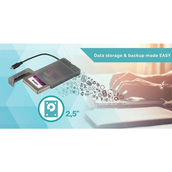 i-tec MYSAFE Easy 2,5" USB 3.0 černý - Externí boxy - Obrázek 87KWE00101