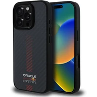 Oracle Red Bull Racing Carbon Powerbar MagSafe kryt iPhone 16 Pro černý - Pouzdra