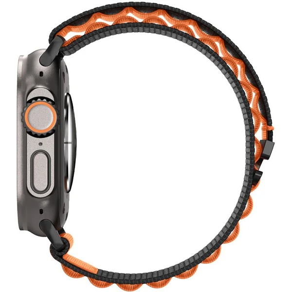 Spigen Fabric Band (hook) řemínek Apple Watch 49/46/45/44mm černý/oranžový - Řemínky - Obrázek 87cfe431b793441b90d8b0f02f1b6201