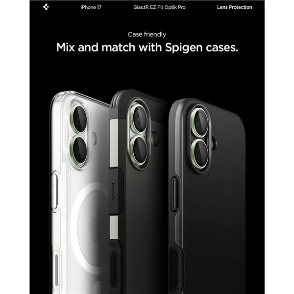 Spigen Glass tR EZ Fit Optik Pro skla iPhone 17 green (2 ks) - Ochranné folie a skla - Obrázek 87d7dc16d4f14c77aa0814e2a5c0cf2f