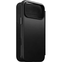 Nomad Modern Leather Folio MagSafe kožené pouzdro iPhone 18 Pro Max Black - Pouzdra