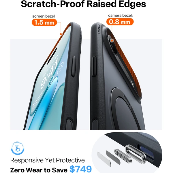 Torras Ostand Q3 Spin MagSafe kryt iPhone Air black - Pouzdra - Obrázek 87e9968902284ed1bb3a7be9fe8ab26c