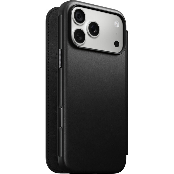 Nomad Modern Leather Folio MagSafe kožené pouzdro iPhone 18 Pro Max Black
