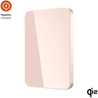 FIXED MagZen 5 Crystal MagSafe/Qi2 powerbanka, 5000mAh, růžová - Powerbanky