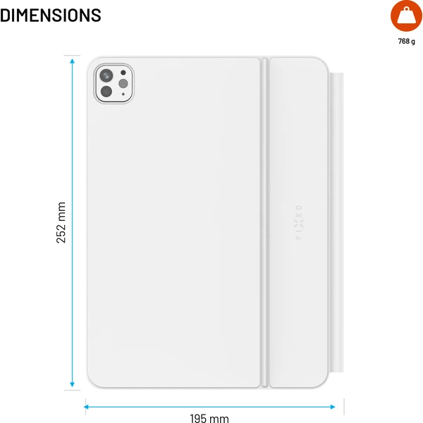 FIXED Typee Alu pouzdro s bezdrátovou klávesnicí iPad Pro 11" (18-22)/iPad Air (20-26), CZ, bílé - Pouzdra s klávesnicí - Obrázek 882c1b7b751647e0870c10e2e9d70a65