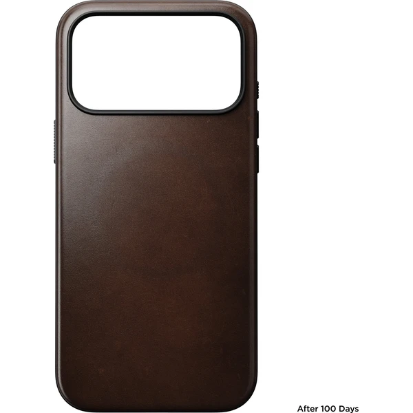 Nomad Modern Leather (Horween) MagSafe kožený kryt iPhone 18 Pro Max Rustic Brown - Pouzdra - Obrázek 883def5a0b4f4b03a474a923b0427f1f