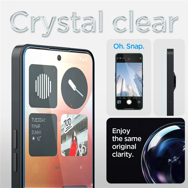 Spigen Glass tR EZ Fit HD tvrzené sklo Nothing Phone (3a)/(3a) Pro čiré - Ochranné folie a skla - Obrázek 8893c215ea5745ee8cb80e7bd6d41960