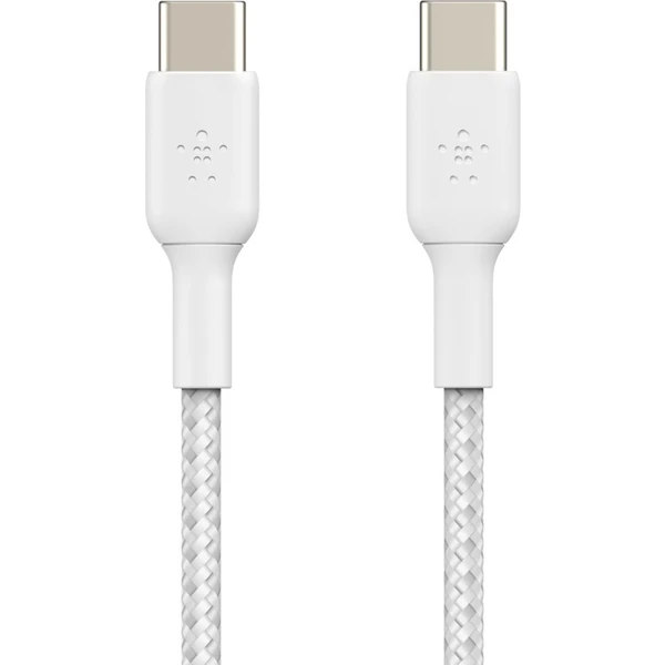 Belkin BOOST Charge Braided USB-C/USB-C napájecí kabel 60W 1m bílý - Kabely a redukce - Obrázek 88C9400301