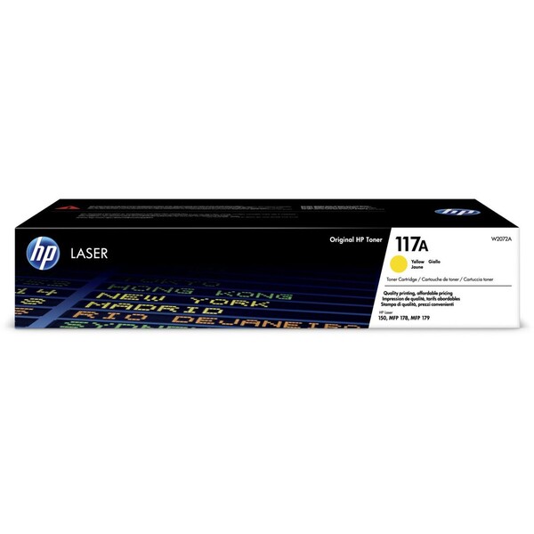 Toner HP 117A, W2072A, 700 str. , žlutý