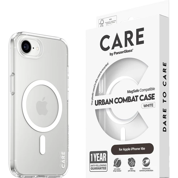 PanzerGlass® CARE kryt Apple iPhone 17e/16e MagSafe Urban Combat čirý/bílý - Pouzdra - Obrázek 88GD000J01
