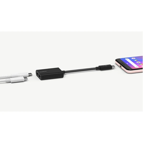 Belkin CONNECT USB-C audio/napájecí adaptér černý - USB huby - Obrázek 88VN300301