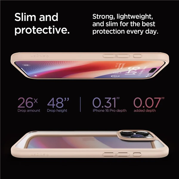 Spigen Ultra Hybrid kryt iPhone 16 Pro rose titanium - Pouzdra - Obrázek 88ca705e38384072a4a421c2e8a05a6c