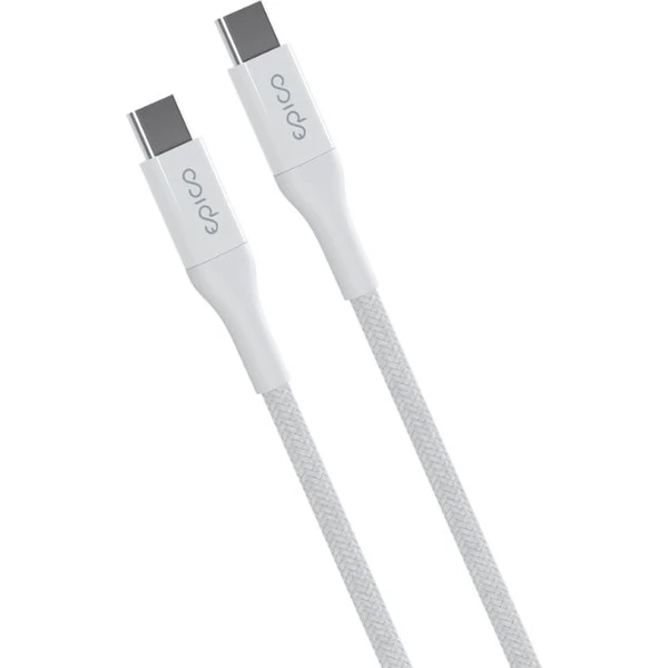iWant by Epico opletený PD kabel 0,3m USB-C/USB-C bílý