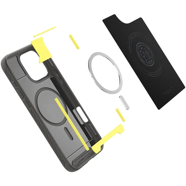 Spigen Rugged Armor MagSafe kryt iPhone 16 Pro gray - Pouzdra - Obrázek 88ed237c6b1a4d90bd696bf80282b5df