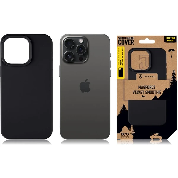 Tactical MagForce Velvet Smoothie Kryt pro Apple iPhone 15 Pro Max Asphalt - Pouzdra - Obrázek 88f25697bb82459f94cf3788f0eef96f