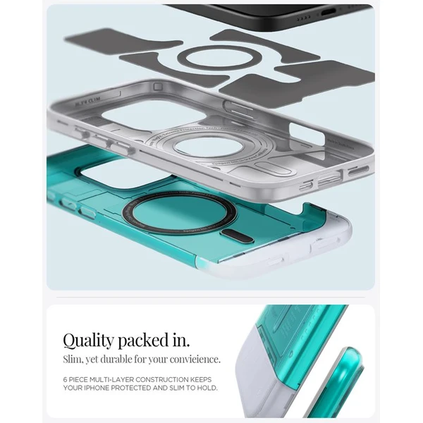 Spigen Classic C1 MagSafe kryt iPhone 16 Pro bondi blue - Pouzdra - Obrázek 890f99e4871a4091bd37519ee909a335