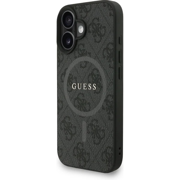Guess PU Leather 4G Colored Ring Strap MagSafe kryt iPhone 16 černý - Pouzdra - Obrázek 8919bd6238ad4b908259ca9f303326ad