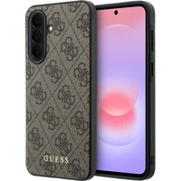 Guess PU 4G Metal Classic Logo kryt Samsung Galaxy A37 hnědý - Pouzdra