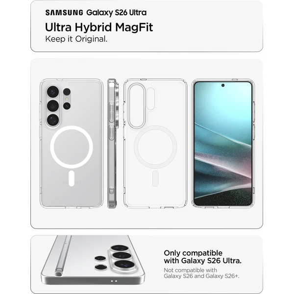 Spigen Ultra Hybrid MagSafe kryt Samsung Galaxy S26 Ultra bílý - Pouzdra - Obrázek 894d3d4789a34ee6956e66cf63f5a6e0