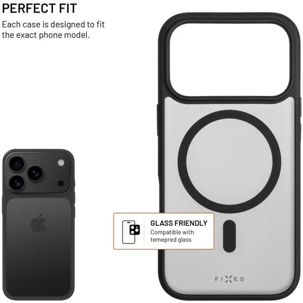 FIXED MagMisty kryt s MagSafe Apple iPhone 17 Pro černý - Pouzdra - Obrázek 895d92b2acd341c2adcf0bb9f536bb36