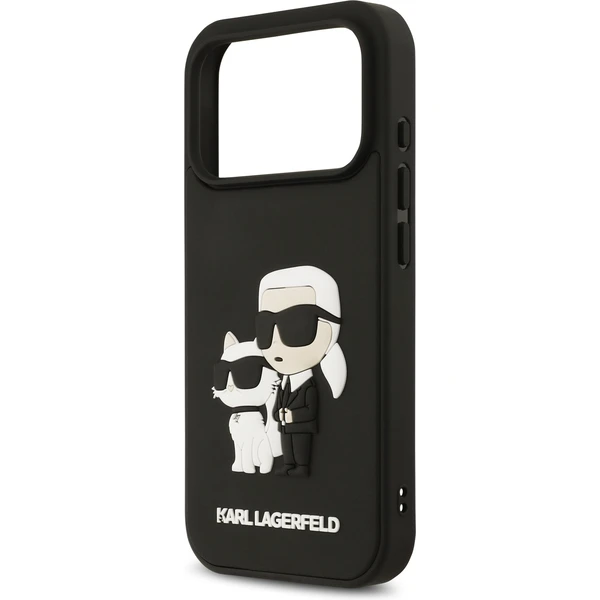 Karl Lagerfeld 3D Rubber Karl and Choupette kryt iPhone 17 Pro černý - Pouzdra - Obrázek 898de4dc8e574b20b5a08838d0c0adf0