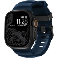 Nomad Rocky Point Band řemínek Apple Watch 49/45/44/42mm černý/modrý - Řemínky