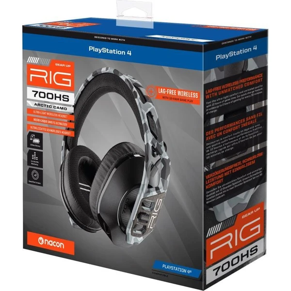 Nacon RIG 700HS bezdrátový herní headset pro PS5/PS4 Arctic Camo - Sluchátka - Obrázek 89JM000K01