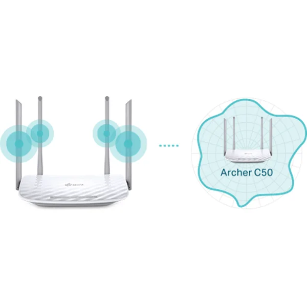 TP-Link Archer C50 Wi-Fi 5 router bílý - Routery - Obrázek 89KN600301
