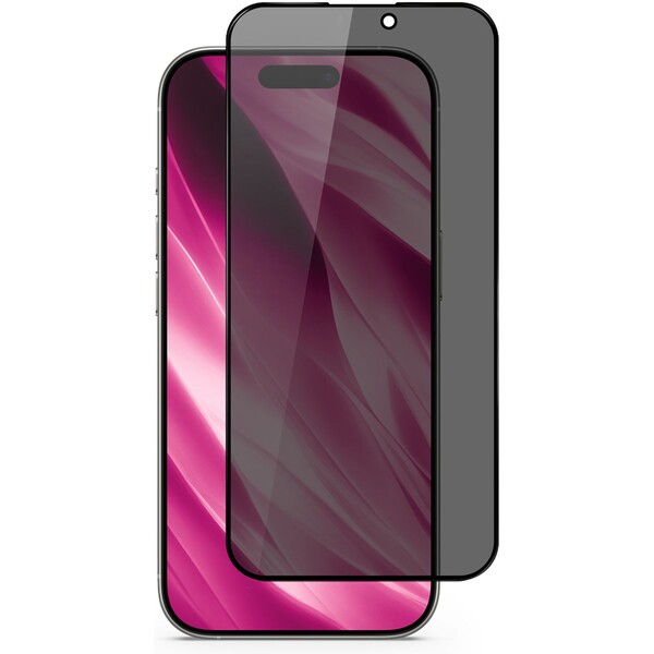 iWant Privacy Glass 3D privátní ochranné sklo pro iPhone 16 Pro/17 Čirá