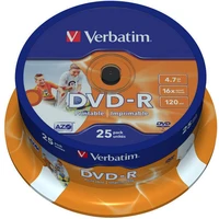 VERBATIM DVD-R(25 ks)Spindle/Inkjet Printable/16x/4.7GB - Optické disky