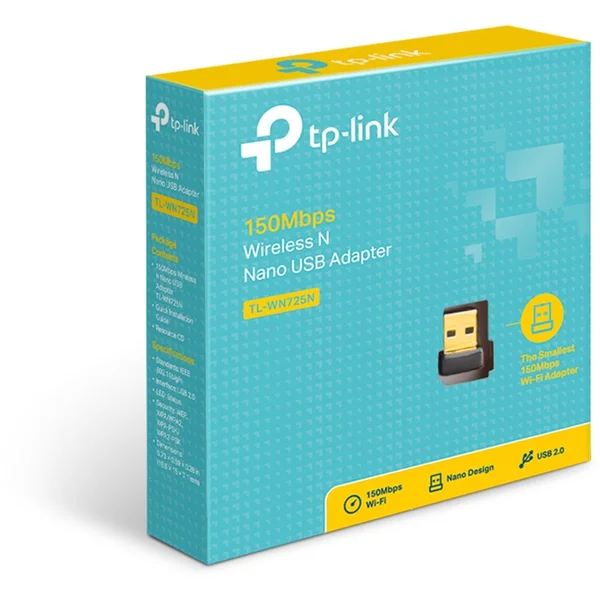 TP-Link TL-WN725N WiFi USB adaptér - Síťové adaptéry - Obrázek 89QFF00101