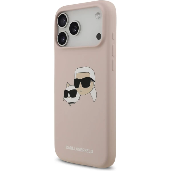 Karl Lagerfeld Liquid Silicone Double Heads MagSafe kryt iPhone 17 Pro Max růžový - Pouzdra - Obrázek 89a3dd905bee4cc8be6f9e3b6610eb3d