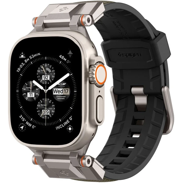 Spigen DuraPro Armor řemínek Apple Watch Ultra 49/46/45/44/42mm tmavě zelený - Řemínky - Obrázek 89aa881e9bbb4cbc942826263174afbf