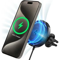 Spigen OneTap Pro 3 Cryomax Air Vent MagSafe držák do auta s chlazením, černý - Držáky