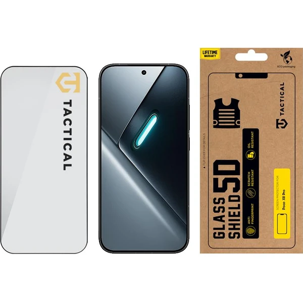 Tactical Glass Shield 5D sklo pro Poco X8 Pro černé - Ochranné folie a skla - Obrázek 89fb3a54fab0432697b4fbf0bc3d8726
