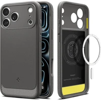 Spigen Rugged Armor MagSafe kryt iPhone 18 Pro Max/17 Pro Max gray - Pouzdra