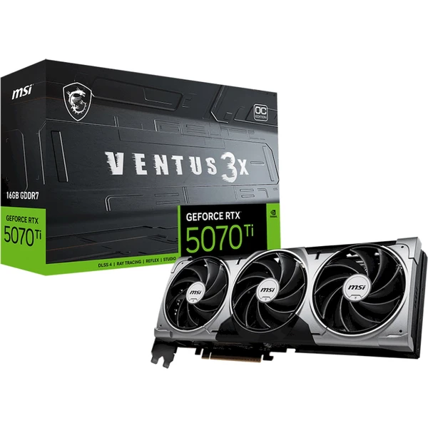 MSI NVIDIA GeForce RTX 5070 Ti 16G VENTUS 3X OC - Grafické karty - Obrázek 8A0D000J01