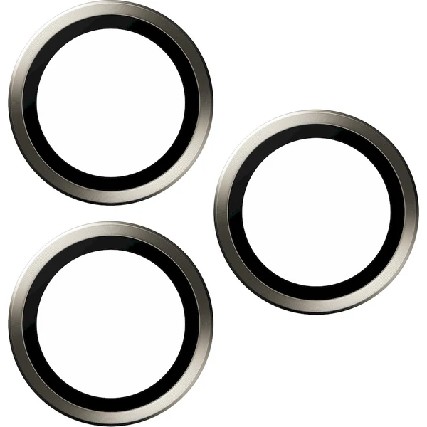 PanzerGlass HoOps ochranné kroužky Apple iPhone 16 Pro/16 Pro Max/15 Pro/15 Pro Max - přírodní titan - Ochranné folie a skla - Obrázek 8BD1000O01